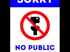 Sign sorry no public restroom